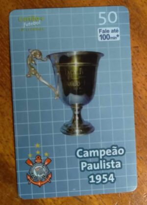 Cartão Telefone Telefônica Títulos do Corinthians 1/4