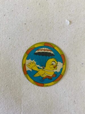 Figurinhas de Metal - Chapinha Nº 137 - Anos 70