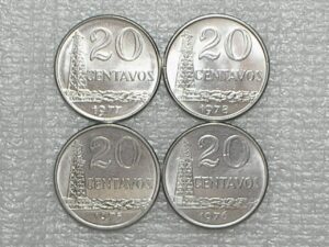 . Flor de cunho .. 20 Centavos - 1795/1976/1977/1978