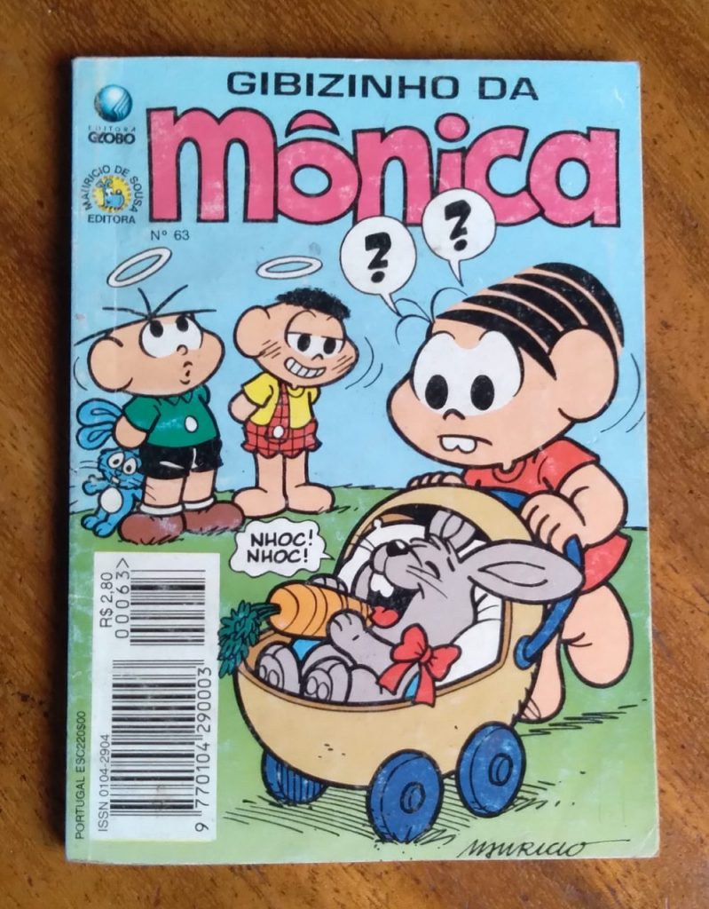 Gibi Globo Gibizinho da Mônica 63 1996 / Pior a emenda que o Coelho.