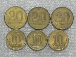 S/Flor de cunho >> 10 e 20 Centavos - 1946 / 1953 / 1955 > Belas peças