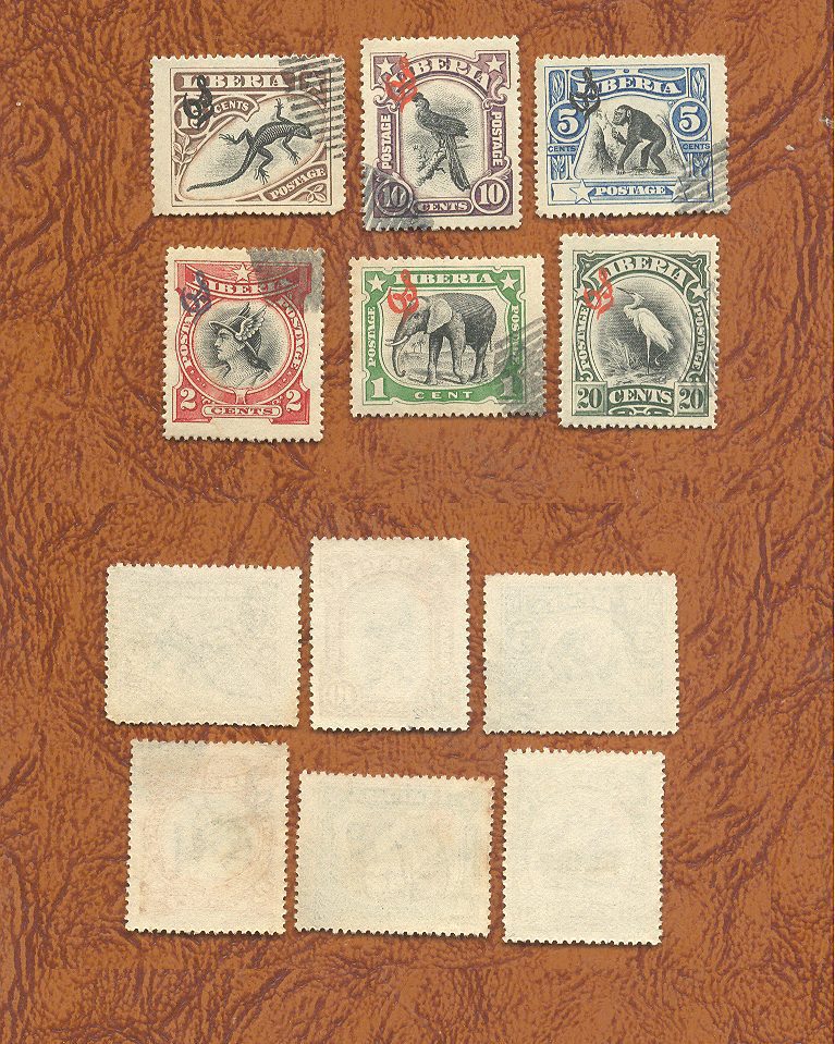 SELOS DA LIBÉRIA LOTE 19 .