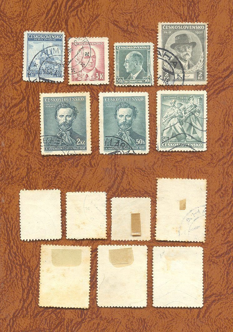 SELOS DA TCHECOSLOVÁQUIA LOTE 21 .