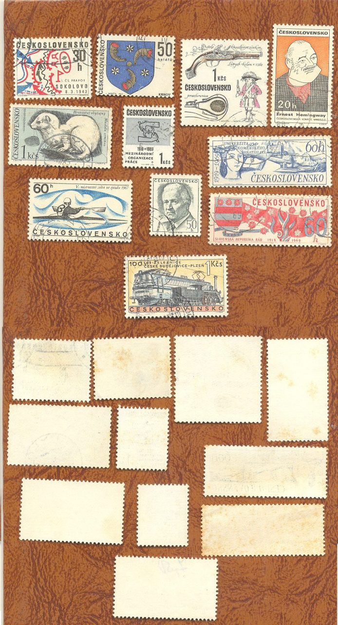SELOS DA TCHECOSLOVÁQUIA LOTE 30 .