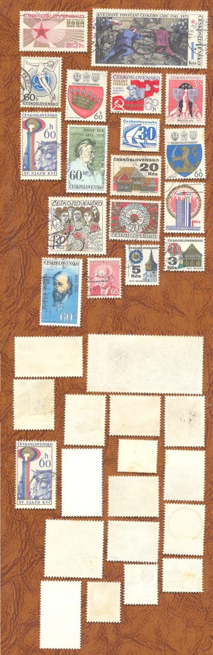 SELOS DA TCHECOSLOVÁQUIA LOTE 32 .
