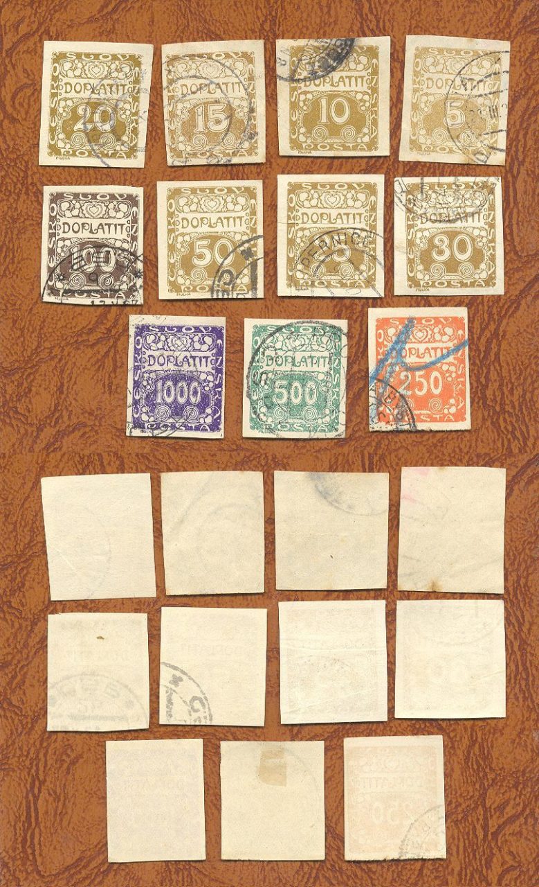 SELOS DA TCHECOSLOVÁQUIA LOTE 36 .