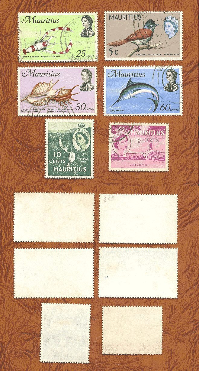 SELOS DAS ILHAS MAURICIO LOTE 07 .