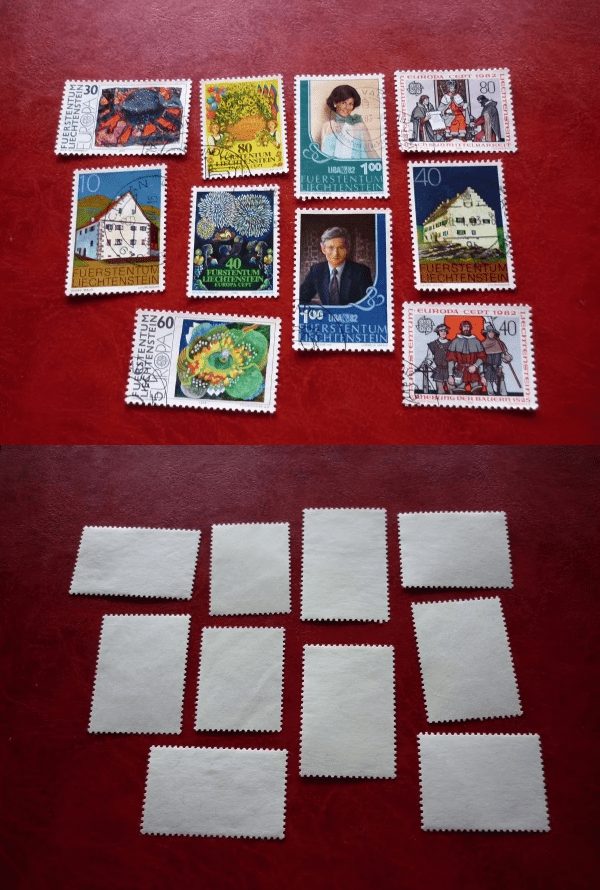 SELOS DE LIECHTENSTEIN LOTE 23 .