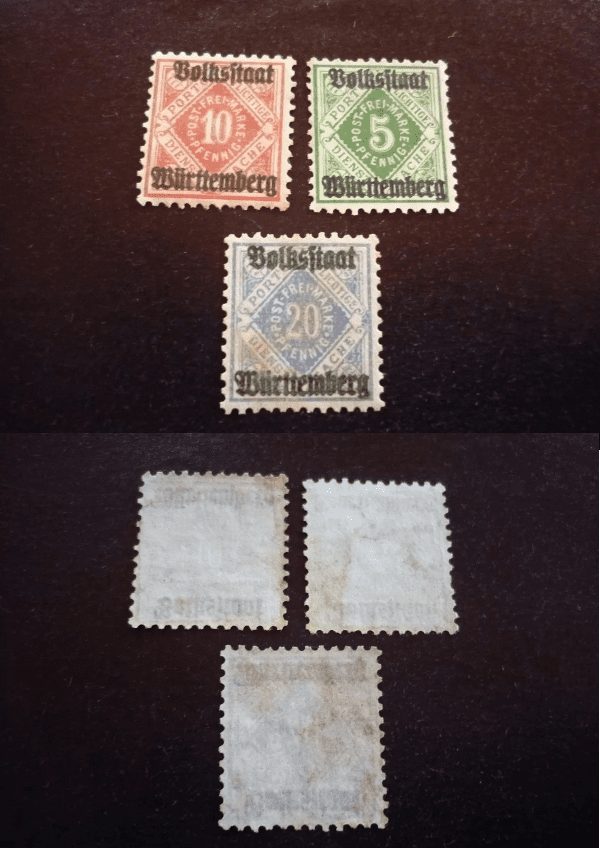 SELOS DE WURTEMBERG LOTE 11 .