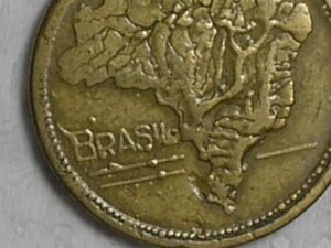 1 Cruzeiro - 1949 / Variante Brasil B Com antena, IL empastado e traços pontuados - Rara / m170.1