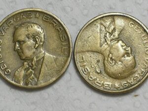 10 Centavos - 1944 / Com e Sem sigla-Peça Dificil / m180.1