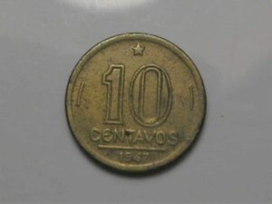 10 Centavos - 1947 / Getúlio - peça dificil