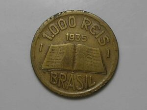 1.000 Réis - 1935 - Módulo Maior - Bz/al / Anchieta