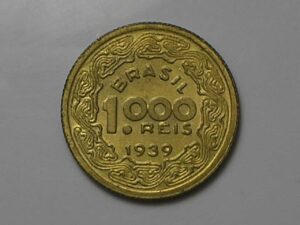1.000 Réis - 1939 - Tobias Barreto - Bz/al - Flor de Cunho