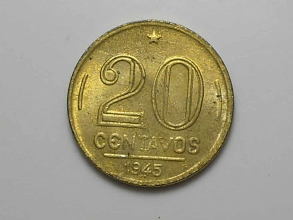 20 Centavos - 1945 - Sob/Flor