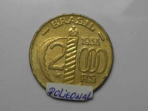 2.000 Réis - 1938 - Poligonal - caxias - Bz/al
