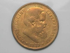 40 Réis - 1879 / Cabeça de Petrus 2º - Império