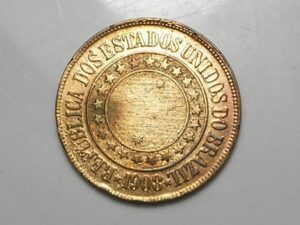 40 Réis - 1908 / Bronze - República - Mbc