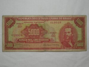 5.000 Cruzeiros - C-108 / Tiradentes / 019939
