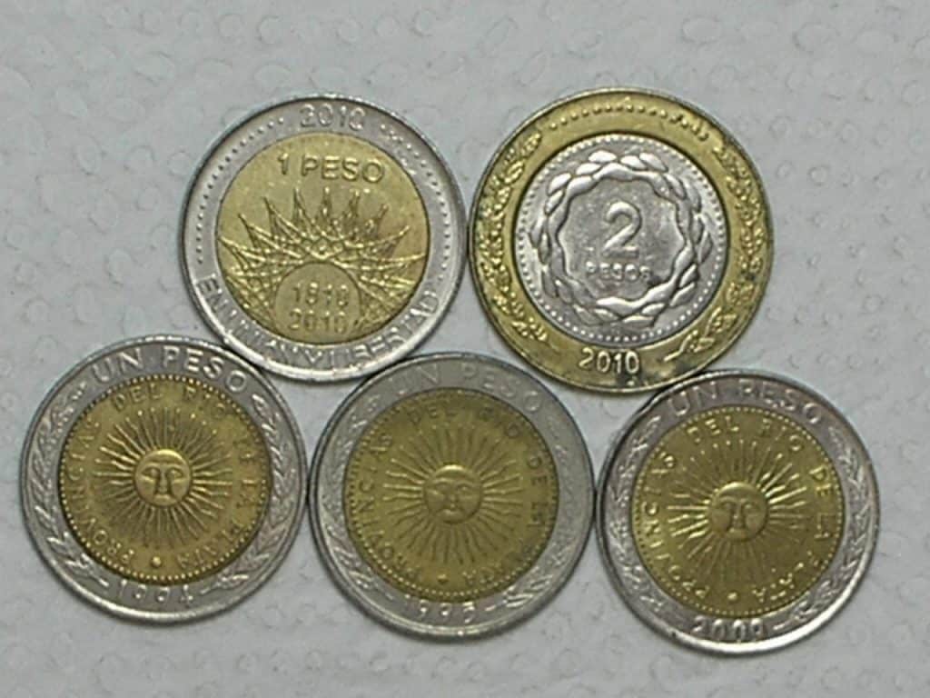 | Casa do Colecionador Bimetal Argentina) 1 Peso - 1995/1995/2009-Piratini/2010 + 2 Pesos - 2010 / m150