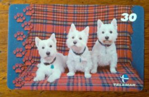 Brasil Telemar 2001 Grandes Amigos Do Homem 9 Schnauzer Miniatura Ct Indutivo 2