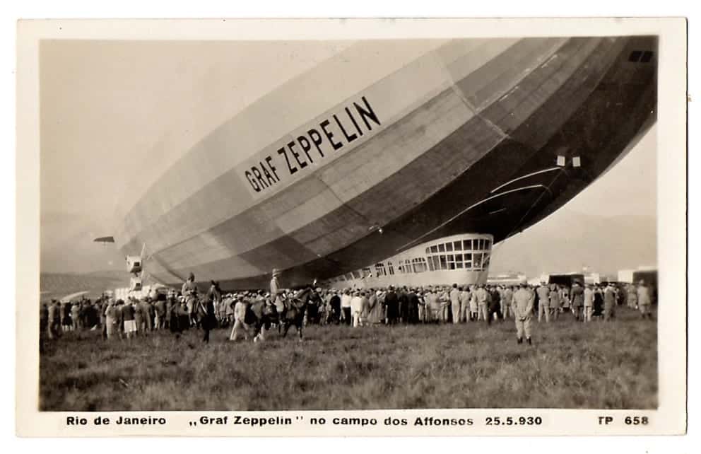 Cartao Postal Graf Zeppelin – Campo dos Affonsos ( RJ ) – 1932 ( 2 )