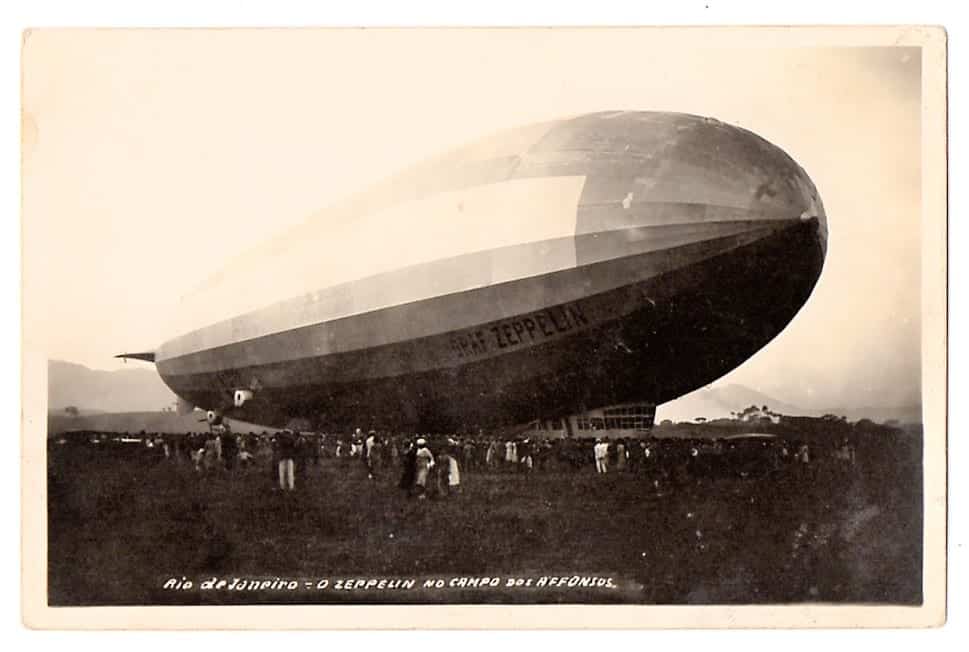 Cartao Postal Graf Zeppelin – Campo dos Affonsos ( RJ ) – Anos 30