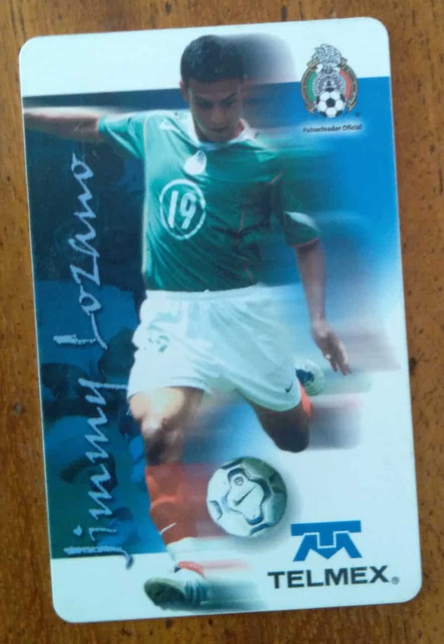 Cartão Telefone México Ladatel / Selecção Telmex 17 / Jimmy Lozano.