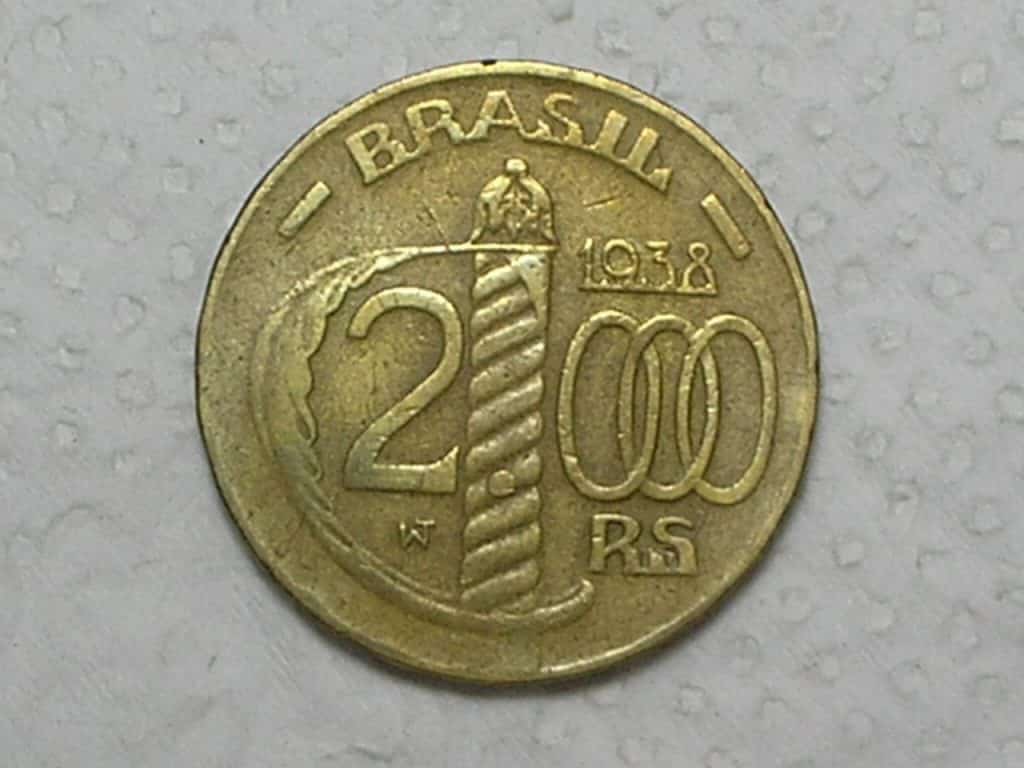 Caxias) 2.000 Réis - 1938 / Poligonal / m180.5