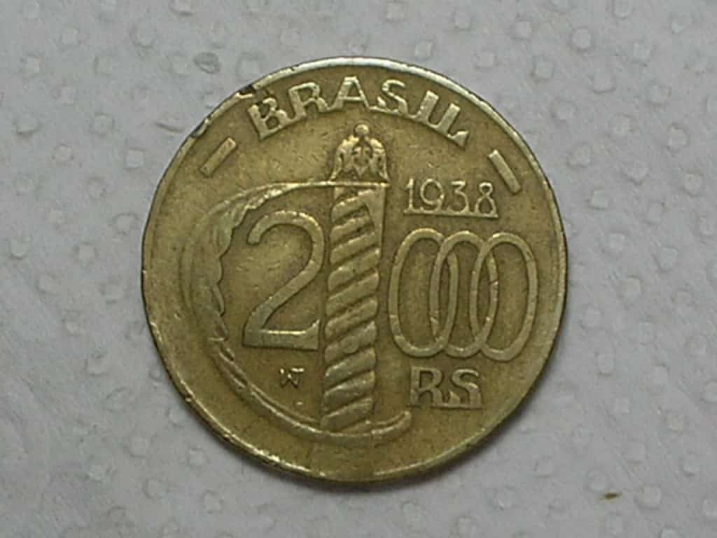 Caxias) 2.000 Réis - 1938 / Poligonal / m180.7