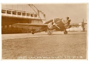 Fotografia Antiga – Escola Aviação Militar – Avião Savoia Marchetti S-79 – 1938