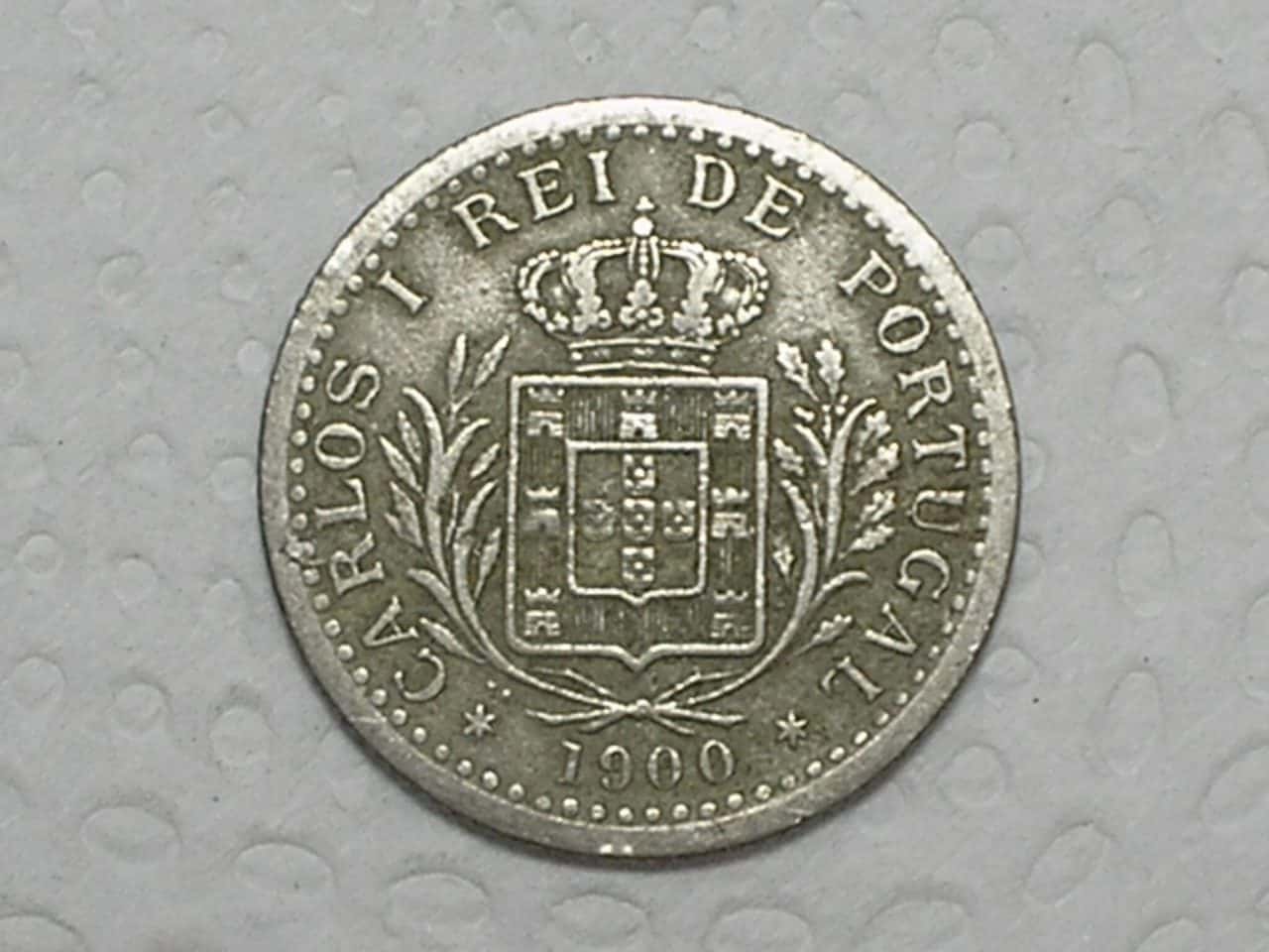 Portugal) 100 Réis - 1900 / Carolus I / m140.4