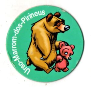 Tazo Ping Pong - Animais em Extinção - Urso Marrom dos Pirineus - N° 04