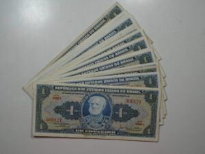 20 Cédulas 1 Cruzeiro Tamandaré C-012 -- Mbc/sob -- 000121