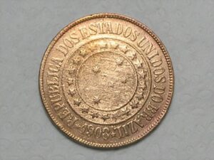 40 Réis - 1908 - Bronze - / Mbc / m250.2