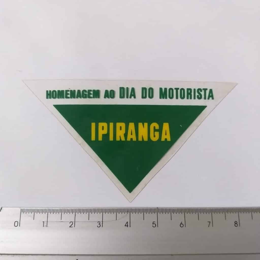 Adesivo Plástico - Ipiranga - Homenagem do dia do Motorista