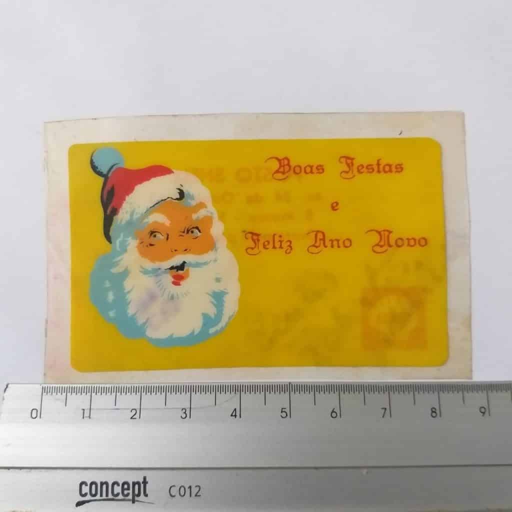 Adesivo Plástico - Shell - Boas Festas e Feliz Ano Novo