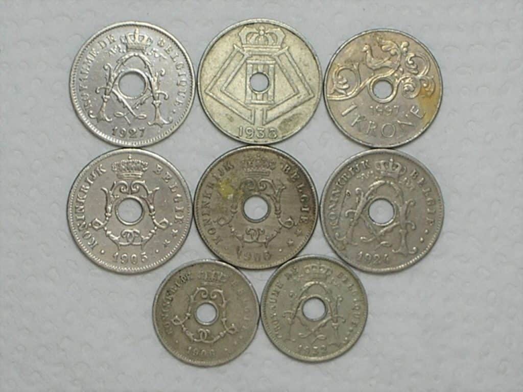Holed Center - Belgica) 5 Cents - 1906/1932 -+ 10 cents 1905/1906/1924/1927/1938/1997 / m220