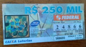 Loteria Federal 4789 / Caixa Cultural / Dia das Artes 2013 / Jonh Graz Pássaros