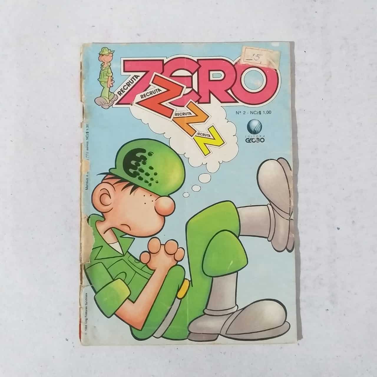 Recruta Zero Nº 02 (Editora Globo) Agosto de 1989 (HQ/Gibi)