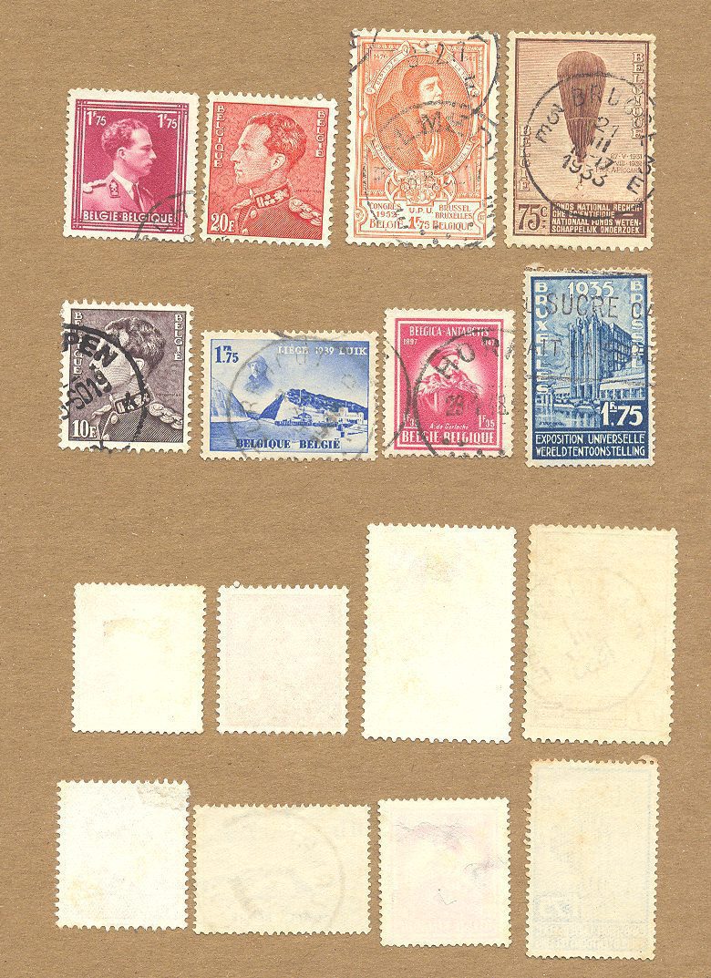SELOS DA BÉLGICA LOTE 50.