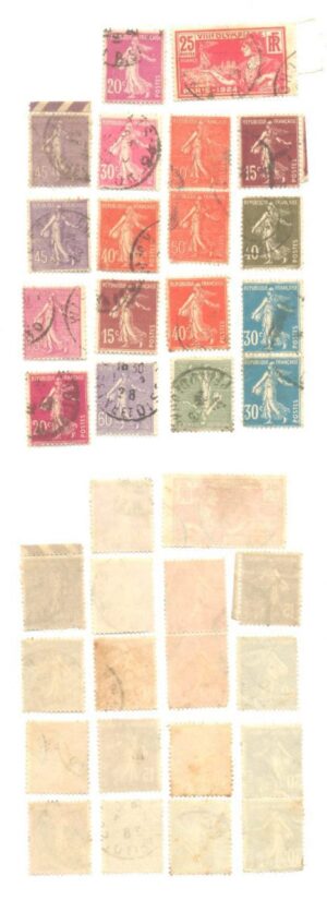SELOS DA FRANÇA LOTE 24 .