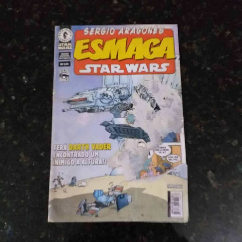 Sergio Aragonés Esmaga Star Wars (Editora Pandora Books) Março 2003 - Capa DANIFICADA