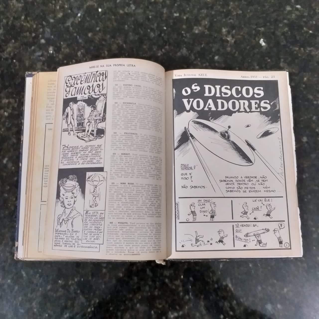 Vida Juvenil Azul Encadernada Nº 11 a 16 (Editora Vida Doméstica) Janeiro a Junho 1951