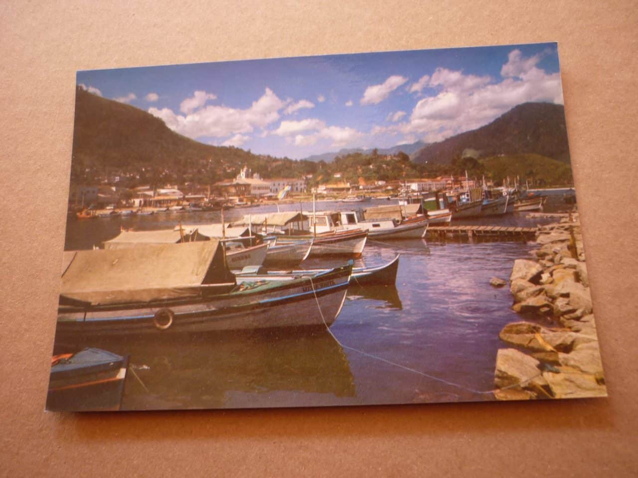 CARTÃO POSTAL ANGRA DOS REIS, VISTA DO CAIS DE SANTA LUZIA .