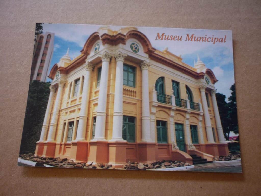 CARTÃO POSTAL MUSEU MUNICIPAL , UBERLÂNDIA MG .