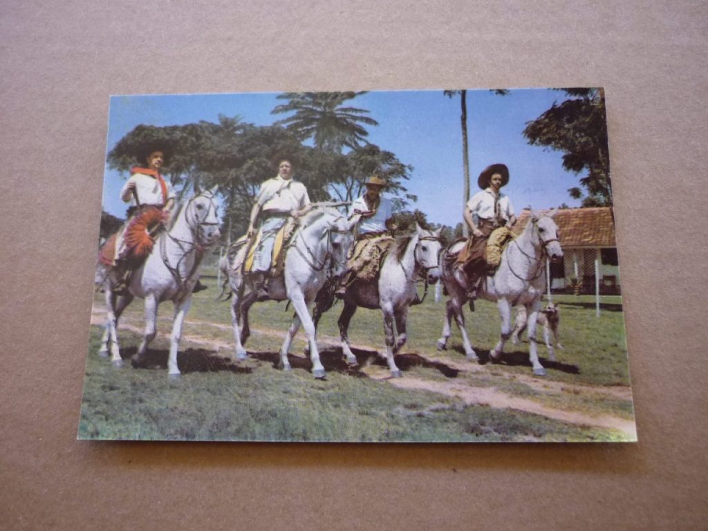 CARTÃO POSTAL RS. Á CAMINHO DA CAMPERIADA .