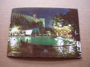 CARTÃO POSTAL VISTA NOTURNA DO CALDAS THERMAS CLUBE.