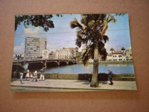 CARTÃO POSTAL VISTA PARCIAL DA PONTE MAURICIO NASSAU .