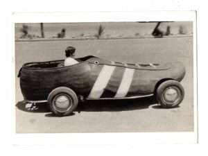 Curioso Cartao Postal Fotografico Carro Sapato Anos 90
